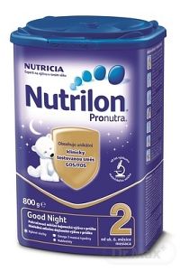Nutrilon 2 Pronutra Good Night 6×800 g, dojčenská výživa, od 6. mesiaca