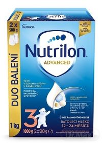 Nutrilon Advanced 3 DUO BALENIE 1×1000 g, dojčenská výživa od uk. 12m