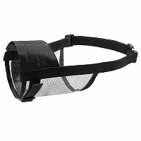 Nylonový náhubok pre psa so sieťkou, obvod papule: 19 - 26cm