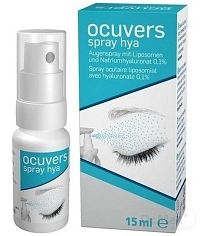 Ocuvers spray hyaluron 1×15 ml, očné kvapky v spreji, lipozómy a hyaluronát sodný