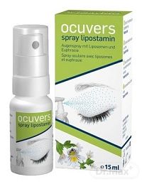 Ocuvers spray lipostamin 1×15 ml, očné kvapky v spreji, lipozómy a euphrasia