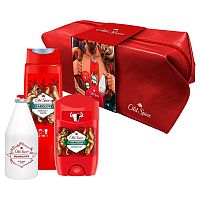 Old Spice BearGlove Travel Bag 2v1 sprchový gel a šampon 250 ml + voda po holení 100 ml + deodorant stick 50 ml + etue darčeková sada