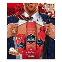 Old Spice Captain, Darčeková Súprava S Tuhým Dezodorantom, Dezodorantom V Spreji A Sprchovým Gélom 1×1 ks, pánska kozmetická sada