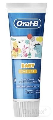 Oral-B BABY Macko Pu 1x75 ml, detská zubná pasta (0-2 roky)