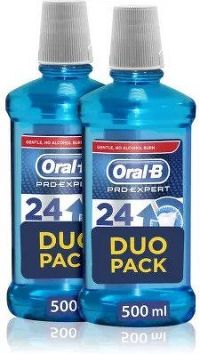 Oral B Pro-Expert Professional Protection Ústna Voda Duo pack 2 x500 ml 1×1 ks, balenie ústnych vôd