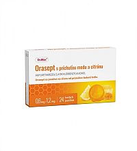 Orasept s príchuťou medu a citrónu 24 pastiliek