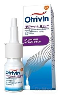 Otrivin PLUS 1mg/ml + 50mg/ml aer nao (fľ.HDPE) 1x10 ml