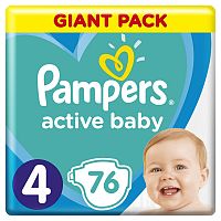 PAMPERS Active Baby Dry S4 (9-14 KG) 1×76 ks