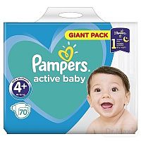 Pampers Active Baby Giant Pack 4+ MaxiPlus 1×70 ks, detské plienky