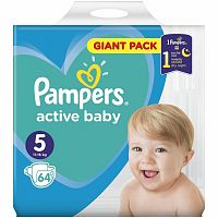 Pampers Active Baby GPP S5 78KS 1×78 ks, veľkosť S5, detské plienky