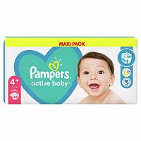 Pampers Active Baby MP S4+ 54ks (10-15kg)