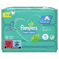 Pampers Baby wipes FRESH CLEAN 3x52KS 3×52 ks, detské utierky