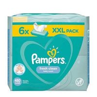 PAMPERS Baby Wipes Fresh Clean vlhčené obrúsky XXL pack 6x80 ks (480 ks)