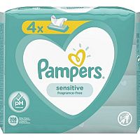 PAMPERS Baby Wipes Sensitive vlhčené obrúsky 4x52 ks (208 ks)