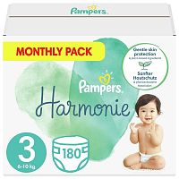 Pampers Harmonie S3 6-10kg 1×180 ks, detské plienky