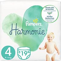 Pampers Harmonie S4 1×19ks, veľkosť S4, detské plienky 9-14 kg
