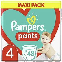 Pampers Pants S4 Maxi 1×48 ks, plienkové nohavičky