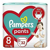 Pampers Pants Veľkosť 8, 19+kg 1×32 ks, plienky pre bábätká