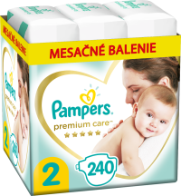Pampers premium care - mesačné balenie S2 (4 - 8 kg)