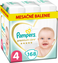 Pampers premium care - mesačné balenie S4 (9 - 14 kg)