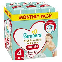 Pampers Premium Pants MSB S4 9-15kg 1×144 ks, plienkové nohavičky