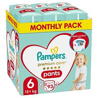 Pampers Premium Pants MSB S6 15+kg 1×93 ks, plienkové nohavičky