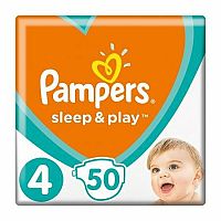 Pampers Sleep&Play Veľkosť 4, 9-14kg 1×50 ks, plienky pre bábätká