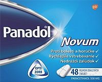 Panadol Novum 500 mg tbl flm (blis.PVC/Al-nepriehľad.) 1x48 ks