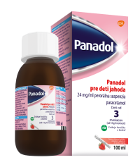Panadol pre deti jahoda 24 mg/ml sus.por.1 x 100 ml