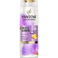 Pantene Pro-V Silky & Glowing Šampón S Biotínom + Hydrolyzovaným Hodvábnym Proteínom 1×300ml, šampón na vlasy