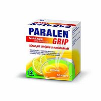 PARALEN GRIP horúci nápoj citrón 650 mg/10 mg plu por 1x12 vrecúšok