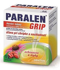 PARALEN GRIP horúci nápoj echinacea a šípky plo por 500 mg/10 mg, 1x12 vrecúšok