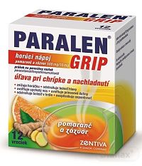 PARALEN GRIP horúci nápoj pomaranč a zázvor plo por 500 mg/10 mg, 1x12 vrecúšok