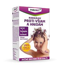 PARANIT radikálny proti všiam a hnidám sprej 100 ml + (šampón 100 ml + hrebeň zadarmo), 1x1 set