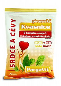 PargaVit Bifi Omega Puls pivovarské Kvasnice tbl vo vrecku 200+50 navyše (250 ks)