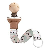 Pásik na cumlík s klipom Akuku Mačka , 20C52487