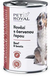 Pet Royal Konzerva Hovädzie s Červenou Repou 1×400 g, konzerva pre psy