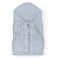 PETITE&MARS Zavinovačka šnurovacia Nurse s pevnou kokosovou vložkou Dusty Blue 75x75 cm