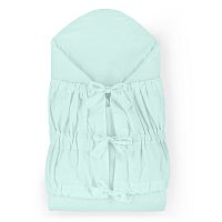 PETITE&MARS Zavinovačka šnurovacia Nurse s pevnou kokosovou vložkou Frosted Mint 75x75 cm