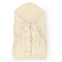 PETITE&MARS Zavinovačka šnurovacia Nurse s pevnou kokosovou vložkou Light Beige 75x75 cm