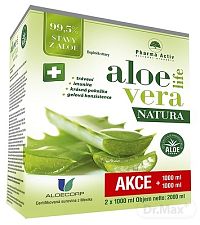 Pharma Activ AloeVeraLife NATURA šťava z aloe 99,5% 2x1000 ml (2000 ml), 1x1 set