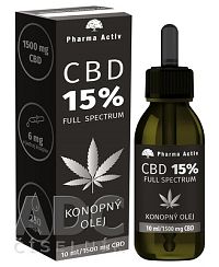 Pharma Activ CBD 15% Full Spectrum KONOPNÝ OLEJ 1×10 ml, konopný olej