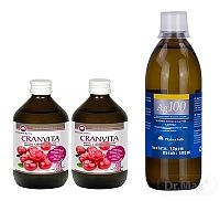 Pharma Activ CRANVITA AKCIA 1×1 set, CRANVITA 2×500 ml + AG 100 10ppm 1×500 ml