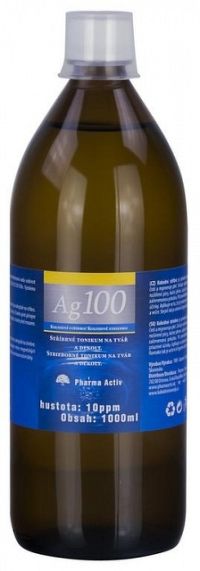 Pharma Activ Koloidné striebro Ag100 hustota 10ppm, 1x1000 ml