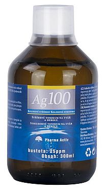 Pharma Activ Koloidné striebro Ag100 hustota 25ppm 300 ml