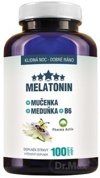 Pharma Activ MELATONIN + Mučenka + Meduňka + B6 tbl (medovka) (inov.2019) 1x100 ks