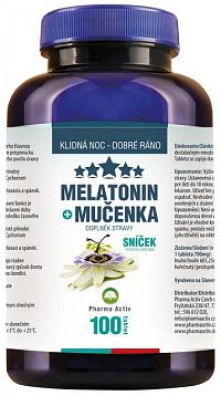 Pharma Activ Melatonín Sníček Mučenka 1 x 100 tbl
