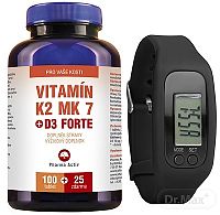 Pharma Activ Vitamín K2 MK 7 + D3 FORTE tbl 100+25 (125 ks) + Fitness náramok