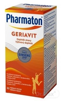 Pharmaton GERIAVIT cps (výživový doplnok 2019 - Sanofi) 1x30 ks