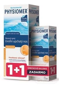 PHYSIOMER Hypertonický pack nosový sprej s obsahom morskej vody 135 ml + 20 ml , 1x1 set
